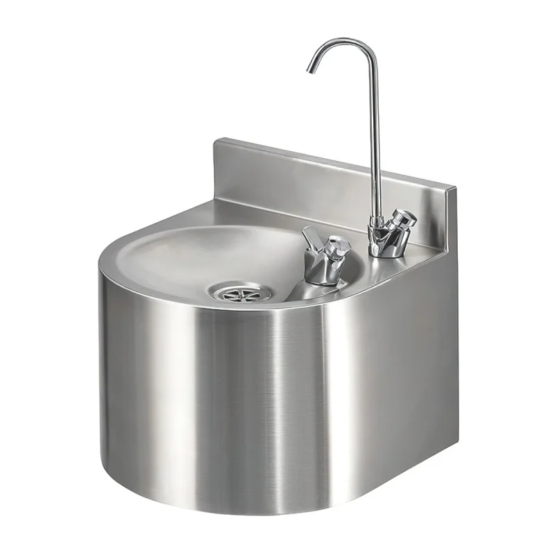 Heavy Duty Wall Mounted Drinking Fountain with Bottle Filler Tap
