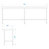 Stainless Steel Catering Prep Table - 2400 x 600mm