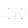 Stainless Steel Catering Prep Table - 1500 x 600mm