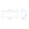 Stainless Steel Catering Prep Table - 1800 x 600mm