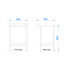 Stainless Steel Catering Prep Table - 600 x 600mm