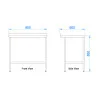 Stainless Steel Catering Prep Table - 900 x 600mm