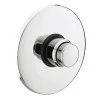 Chrome Push Valve With Wall Plate - FR8500
