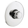 Chrome Push Valve With Wall Plate - FR8500