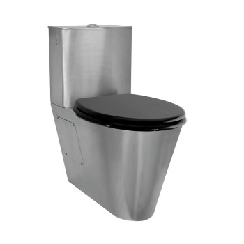 Close Coupled Stainless Steel Toilet