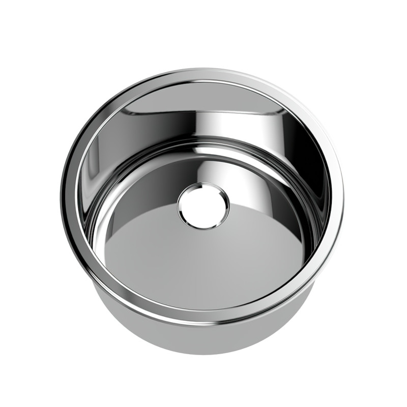 Cylindrical Inset Stainless Steel Hand Basin (⌀300mm)