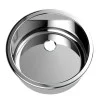 Cylindrical Inset Stainless Steel Hand Basin (⌀380mm)