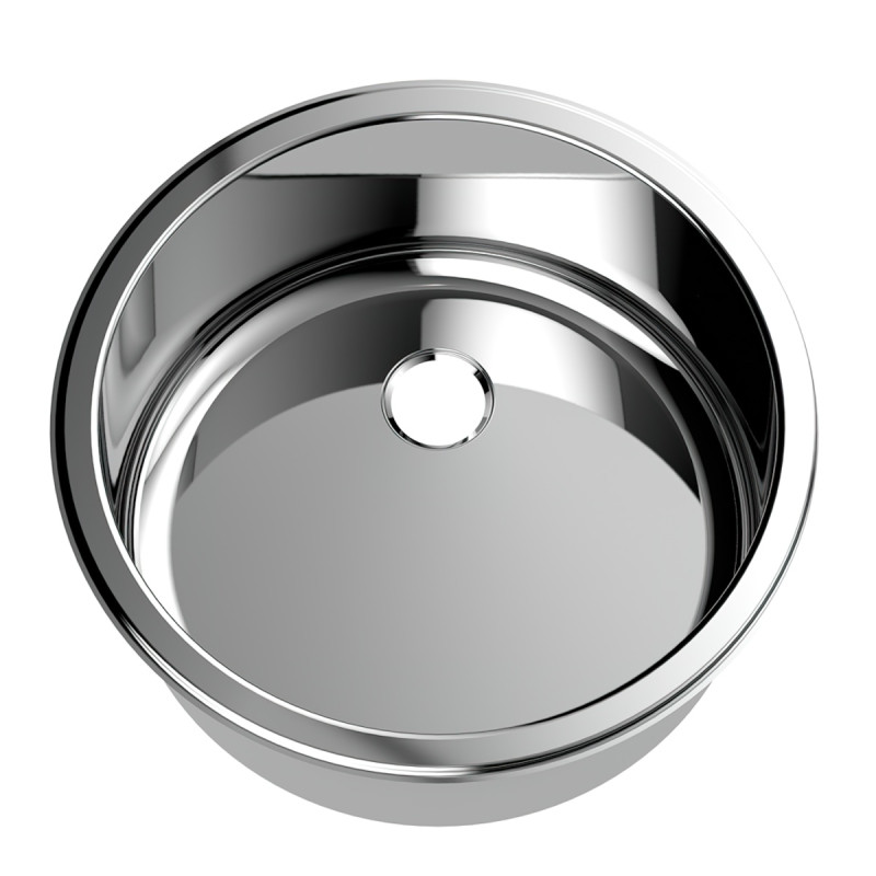 Cylindrical Inset Stainless Steel Hand Basin (⌀380mm)