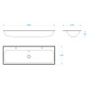 1200mm Inset Wash Trough 