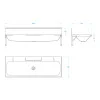 1200mm Wash Trough With Splashback