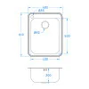 Inset Large Bowl Sink With Tap Hole