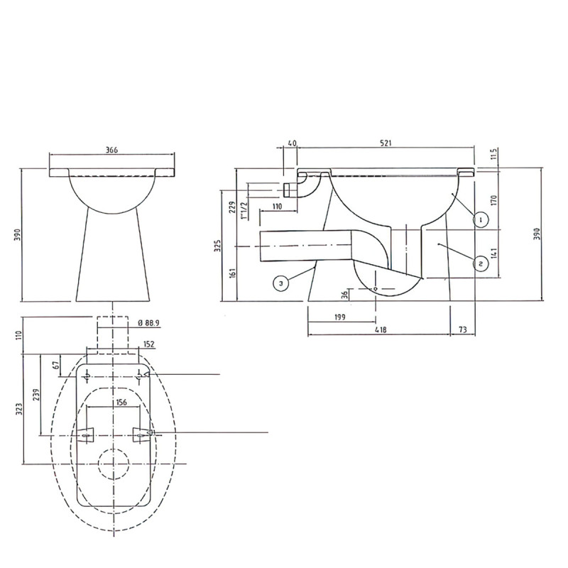 Stainless Steel Toilet