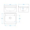 Wash Hand Basin - 400 x 342mm