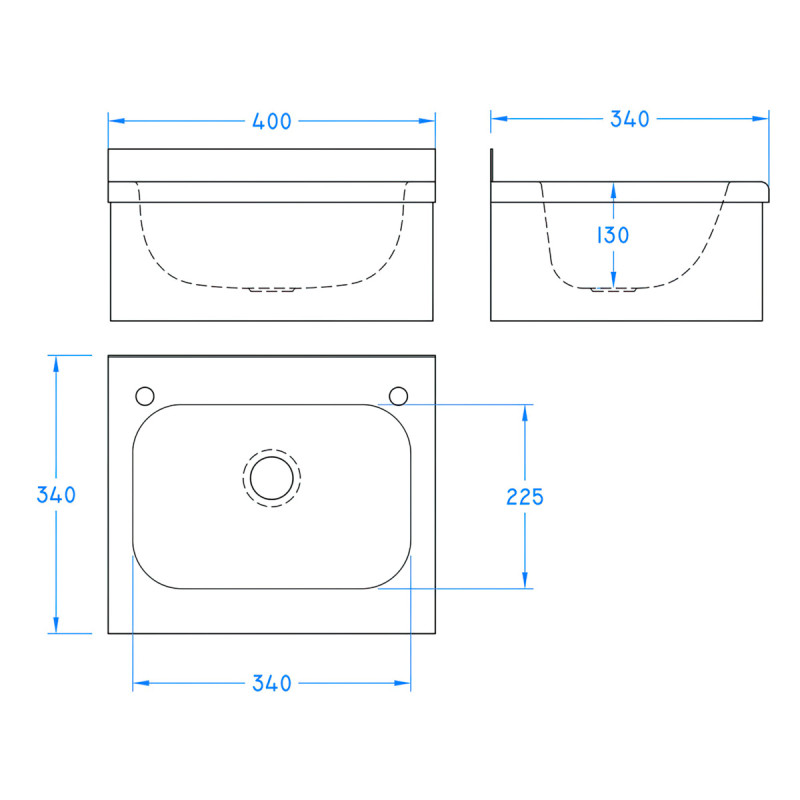 Wash Hand Basin - 400 x 342mm