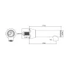 Wall Sensor Tap - Stainless Steel