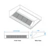 1500mm Stainless Steel Kitchen Wall Canopy