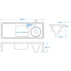 Combined Sluice Sink [DU-HS] - Rear Entry