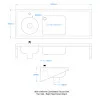 Combined Sluice Sink [DU-HS] - Top Entry