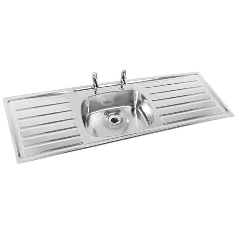 Double Drain Inset Sink Top 1364 x 500mm