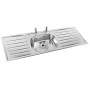 Double Drain Inset Sink Top 1364 x 500mm