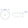 Domed Inset Stainless Steel Hand Basin (⌀300mm)
