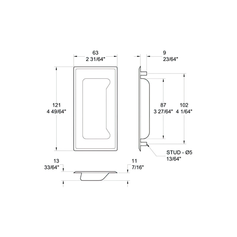 Stainless Steel Sliding Door Handle
