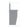 1200mm Floor Standing Wash Trough, Sensor Operated