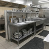 1500 x 600mm Stainless Steel Wall Table & Gantry