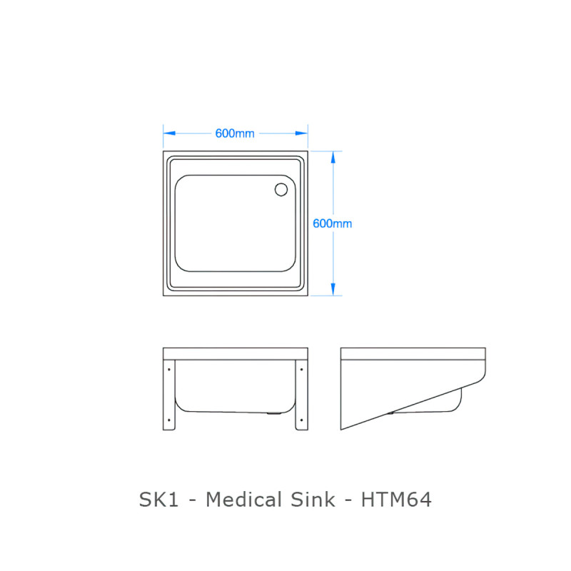 HTM64 Single Bowl Medical Sink SK1