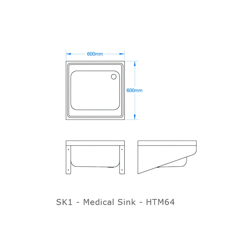 HTM64 Single Bowl Medical Sink SK1