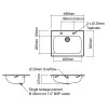 Inset Hand Basin with tap holes