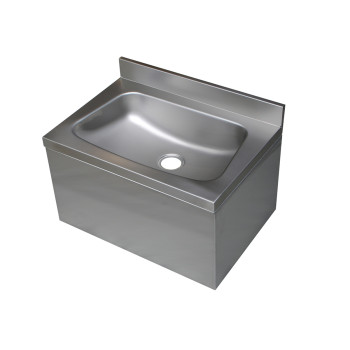 Large Stainless Steel Hand Basin with shroud