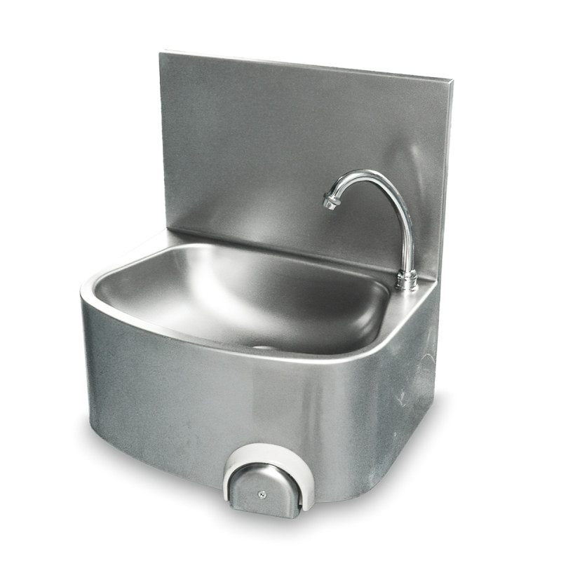 Leg Operated Stainless Steel Hand Basin - Heavy Duty
