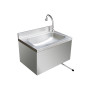 Large Stainless Steel Hand Basin with shroud & wall rod