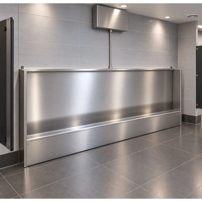 Stainless Steel Floor Standing Trough Urinal 3000mm
