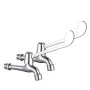 Long Lever Wall Bib Tap