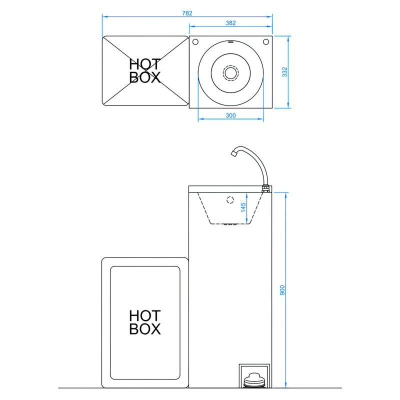 Portable Hand Wash - Foot Operated