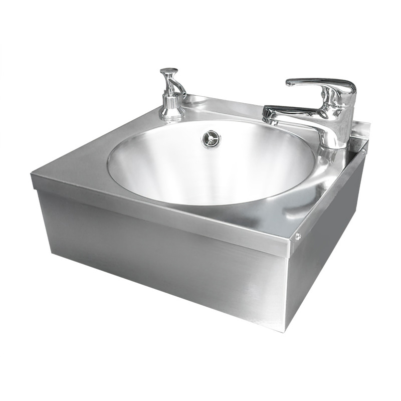 12" Wash Hand Basin with tap and soap dispenser