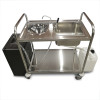 Portable Hand Wash Trolley - Double Bowl