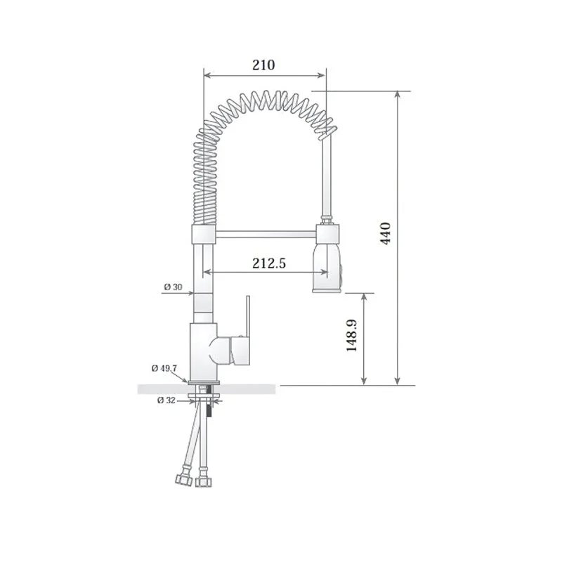 Pre Rinse Unit Monobloc - Compact