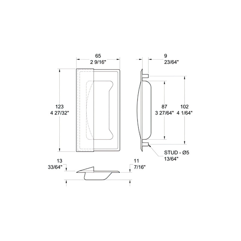 Stainless Steel Pull Handle