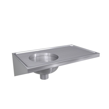 Sluice Sink & Draining Board [DU-H] - Rear Entry