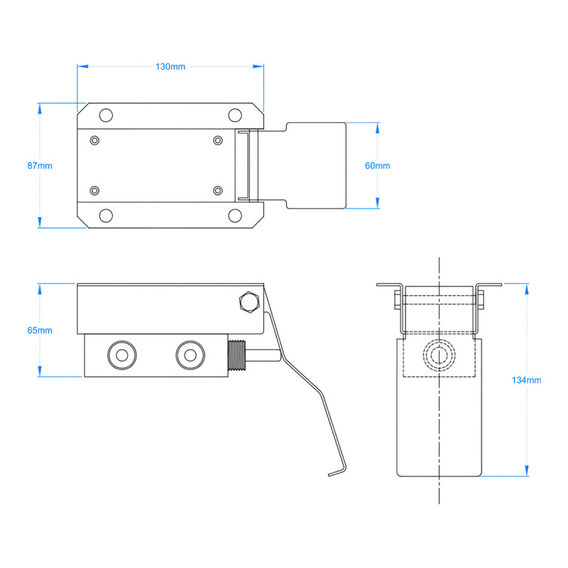 Stainless Steel Leg Operated Push Valve