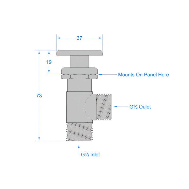 Stainless Steel Push Button Valve