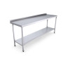 Stainless Steel Catering Prep Table - 2100 x 600mm