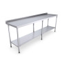 Stainless Steel Catering Prep Table - 2400 x 600mm