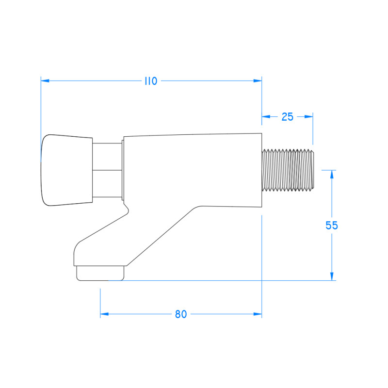 Self Closing Bib Tap (Pair)